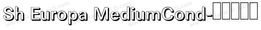 Sh Europa MediumCond字体转换